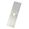 Aleación de acero blanco de una palabra acero al manganeso hoja de sierra circular hoja para cortar césped cortar césped máquina cortacésped con dientes cuchilla recta accesorios para cortacésped