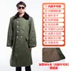 Casaco longo de inverno de algodão masculino, roupa de trabalho estilo militar para exterior, espessado para aquecimento, verde, adequado para ajuda humanitária e clima frio, casaco de algodão estilo 87, atacado