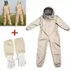 Traje Protector Completo de Apicultor Traje de Abeja de una Pieza Sombrero de Abeja Guantes de Piel de Oveja Herramientas de Apicultura Juego Completo Mayoreo