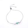 Joyas y Accesorios de Explosiones Transfronterizas Pulsera de Zirconia Ajustable Pulsera de Ópalo Marino para Mujer Salida de Fábrica