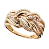 Comercio Electrónico Transfronterizo Sitio Independiente Anillos de Bobinado Multicapa Europeos y Americanos Anillos Geométricos Creativos Huecos de Metal Retorcidos para Hombres y Mujeres