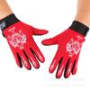 Luvas de Ciclismo ao Ar Livre para Homens e Mulheres Estampadas Antiderrapantes Respiráveis Fitness Esportes Ciclismo Frisbee Proteção Solar Luvas de Dedo Longo