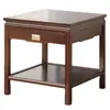 Nova Mesa de Centro de Madeira Maciça Estilo Chinês, Mesa Lateral de Sofá, Mesa de Canto, Mesa Quadrada Pequena, Gabinete Lateral, Mesa de Chá, Mesa de Chá para Sala de Estar, Suporte para Flores, Suporte para Aquário