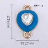 Accesorios DIY Colgante Nuevo Corazón Simple Ins Europeo y Americano Aleación con Goteo de Aceite Colgante Individual Joyería Collar Pulsera Pendientes