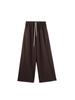 Pantalones Anchos de Otoño Evertrue para Mujer 2025 Estilo Coreano de Nueve Puntos Sueltos Cepillados de Cintura Alta Casuales Pantalones de Chándal 63980