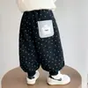 Calça de Moletom Estilosa com Forro de Lã para Meninas para Outono e Inverno, Calça Esportiva Quente Infantil, Calça Casual Grossa de Inverno para Bebês Meninas