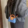 Bolsa Pequeña de Cadena Bordada Escarchada Transfronteriza Estilo Coreano Ins Fragancia Fina para Mujer Bolso de Mano Cruzado de Moda para Niños
