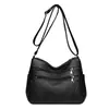 Bolsa Multicamadas Feminina 2026 Novo Estilo Bolsa Transversal de Couro Macio Grande Capacidade Versátil Bolsa de Ombro Único para Mãe