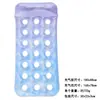Silla Flotante Inflable Doble Arcoíris con Lentejuelas Transfronteriza para Adultos, Flotador de Natación, Cama Flotante Portátil para Agua