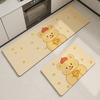 Alfombra de Cocina de Barro Diatómico de Dibujos Animados Antideslizante Antimanchas Absorbente Alfombra Doméstica para Pies Alfombra Antideslizante para Inodoro Alfombra para Piso Resistente al Desgaste