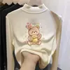 Top base para niña de cuello alto medio, nueva colección otoño/invierno 2026, ropa interior elegante, camiseta de manga larga, para niños mayores y bebés