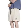 Pantalones Cortos de Verano para Estudiantes, Pantalones Deportivos al Aire Libre para Correr para Hombres, Pantalones de Cinco Puntos Finos de Secado Rápido, Pantalones Sueltos de Seda de Hielo