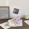 Zapatos de Lona con Suela Gruesa Bell para Mujer 2026 Otoño Nuevo Estilo Zapatillas con Estrellas y Rayas para Mujer Estilo Coreano Versátiles Zapatos Casuales 6970