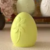 Molde de Silicona Huevo de Pascua Transfronterizo Amapola Huevo Flor DIY Velas Adornos Molde de Yeso Pegamento