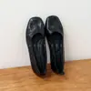 Zapatos de piel de oveja súper suaves estilo retro francés con punta cuadrada y diseño bajo para mujer, zapatillas de ballet planas de suela blanda, zapatos Mary Jane para mujer para el trabajo