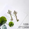 Acessórios para Joias DIY Chave Vintage Colar com Pingente Venda Quente Transfronteiriça Pingente Chaveiro de Liga de Zinco Vários Tamanhos Médios