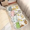 Alfombra Clásica Transfronteriza de Imitación Cachemira para Gato Dormitorio Junto a la Cama Manta Decorativa Alfombra de Piso Antideslizante Linda de Dibujos Animados para el Hogar