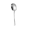 Cuchara de acero inoxidable transfronteriza Cuchara común occidental Cuchara para servicio de buffet cuchara de cabeza redonda cuchara cuchara cuchara de mango largo
