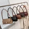 2025 Patrón Tejido Retro Nueva Textura Simple Gran Capacidad Cierre Moda Casual Bandolera Hombro Bolso Cuadrado Pequeño