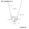 Colar de Amor Popular, Luxo Leve e Simples Pulseira de Aço Inoxidável Sol e Lua com Diamante, Conjunto de Joias Fresco e Versátil