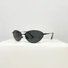 Gafas de Sol Metálicas Ojo de Gato con Sentido Tecnológico Retro Futuro para Mujer, Gafas de Sol de Forma Cóncava Anti-UV para Hombre, Textura Moderna