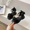 Sapatos Novos Primavera/Verão 2026 Moda Estiloso Infantil Médio/Grande Crianças Bebê Sandálias de Princesa Confortáveis Sola Macia Sapatos de Praia