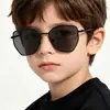 Gafas de Sol Metálicas Poligonales Nuevas Transfronterizas para Niños y Niñas Estilo Callejero Gafas de Sol para Proteger del Sol