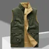 Chaleco Reversible 9860 para Hombre Algodón Puro Bolsillos Múltiples Primavera y Otoño Chaleco Fotografía al Aire Libre Chaleco Talla Grande para Hombre