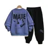 Conjunto de Sudadera para Niños Primavera y Otoño 2026 Conjunto de Dos Piezas Top y Pantalones Jogger para Niños Mayores Conjunto Deportivo de Dos Piezas de Moda