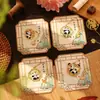 Marcador de Libros Metálico Estilo Chino Clásico Hueco de Panda de Dibujos Animados de Alta Calidad Exquisito Hermoso Marcador Pequeño Regalo para Estudiantes Papelería