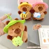 Auténtico Llavero de Peluche Capibara para Salir Colgante para Mochila Mejor Amigo Celebridad de Internet Capibara