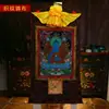 Pintura Colgante Retrato del Buda Maestro de la Medicina Tela de Algodón de Nepal Pigmento Mineral del Tíbet Tanka del Buda Pintura Decorativa de Buda
