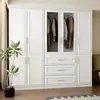 Armario de Panel para Dormitorio, Armario Moderno Minimalista de Doble Puerta Personalizado, Armario Grande Ensamblado, Dropshipping Transfronterizo