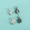 Colgante Árbol de la Vida de Plata de Ley S925 Colgante Pequeño Copo de Nieve Estilo Coreano Estilo Ins Pulsera de Perlas Collar de Cristal Colgante de Plata