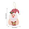 Novos enfeites de árvore de Natal: Papai Noel, boneco de neve, acessórios de árvore de Natal ocos de pernas compridas, renas de desenho animado, decorações de sino