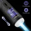 Masturbador Telescópico Giratorio Eléctrico para Hombres, Masturbador Vibratorio Totalmente Automático, Juguetes Sexuales para Adultos, Entrega Transfronteriza