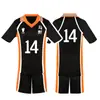 Instituto Karasuno Voleibol Voleibol Junior Conjunto de Top de Manga Corta y Shorts Dibujos Animados Animación Periférico Cos Ropa de Bola