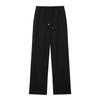 AliExpress calças de perna larga 2024 calças compridas femininas elásticas de cintura alta reta casual feminina 8YS7410