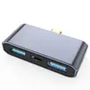 Adaptador Hub Expansor Estación de Acoplamiento USB Tipo-C para Carga OTG de Computadora Móvil