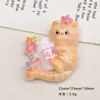 Accesorios de Resina DIY de Dibujos Animados, Clips para el Cabello de Pegamento de Crema de Animales para Muñecas, Hebillas para Zapatos de Fundas de Teléfono, Colgantes para Llaveros