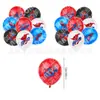 Set de decoración para fiesta de cumpleaños con tema de Spider-Man en stock con pancarta, banderín, adorno para pastel y globos para ventas transfronterizas