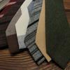 Corbata de vestir para hombre, 7 cm, estilo británico, retro, informal, para mujer, estilo universitario, de algodón y lino coreano, color caqui y amarillo, con rayas