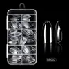 Adesivos para Unhas Estilo Transparente Sem Marcação, Sem Gravação, Unhas Postiças, Manicure Semi-Fosca, 120 Peças, Fornecimento Amazon Transfronteiriço