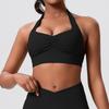 Novo Estilo Transfronteiriço Regata Esportiva Decote Halter Corrida Pilates Roupa de Fitness Top Esportivo para Atividades ao Ar Livre Roupa de Yoga
