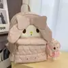 Bolsa de Gato con Lazo de Alto Valor Estético, Mochila Casual Simple, Gran Capacidad para Salidas y Compras, Bolsa Linda, Bolsa de Nicho
