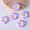 Hermosa flor de resina de frangipani de verano accesorios hechos a mano DIY llavero colgante pasador parche flor de cinco pétalos