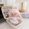 Conjunto de ropa para muñeca Labubu de barbería vintage, compatible con la 1ª, 2ª y 3ª generación de Labubu, incluye falda plisada de repuesto