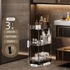 Novo Carrinho de Chão Porta-objetos Doméstico Multifuncional Porta-armazenamento de Mesa Cozinha Banheiro Rack Transparente