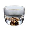 Taza dorada de Xizang taza maestra con vista a la montaña taza de té kung fu juego de té de alta calidad taza individual especial taza de té de vidrio transparente al por mayor