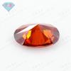 Huagang gema con forma de huevo granate rojo circón piedra desnuda artificial Oval grande rojo CZ piedra Hao anillo al por mayor